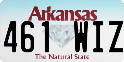 AR license plate 461WIZ