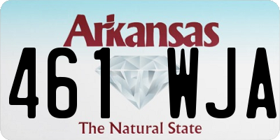 AR license plate 461WJA