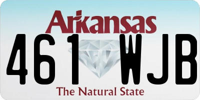 AR license plate 461WJB