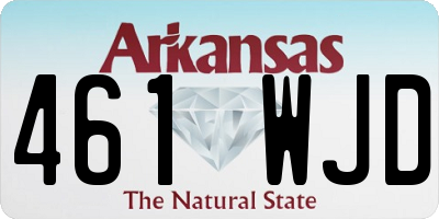 AR license plate 461WJD