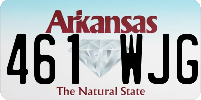 AR license plate 461WJG