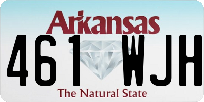 AR license plate 461WJH