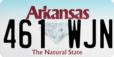 AR license plate 461WJN