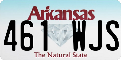 AR license plate 461WJS