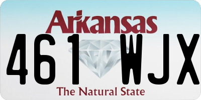 AR license plate 461WJX