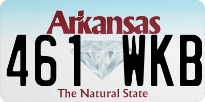 AR license plate 461WKB