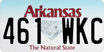 AR license plate 461WKC