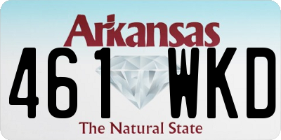 AR license plate 461WKD