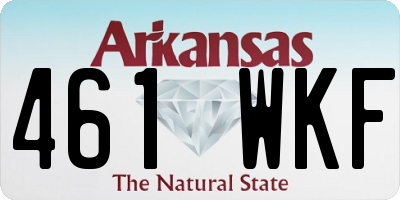 AR license plate 461WKF