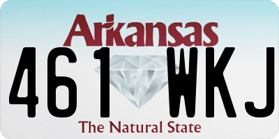 AR license plate 461WKJ