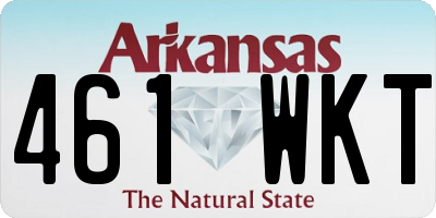 AR license plate 461WKT