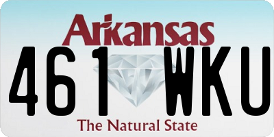 AR license plate 461WKU