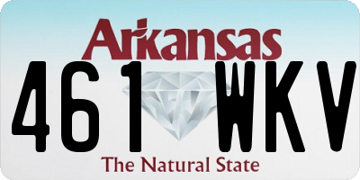 AR license plate 461WKV