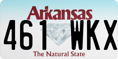 AR license plate 461WKX