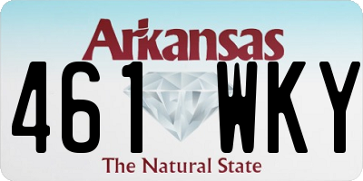AR license plate 461WKY