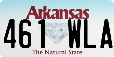 AR license plate 461WLA