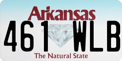 AR license plate 461WLB