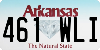 AR license plate 461WLI