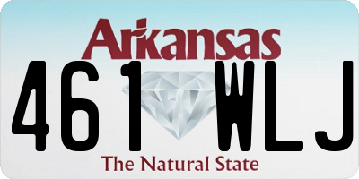 AR license plate 461WLJ