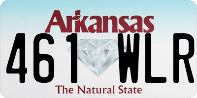 AR license plate 461WLR