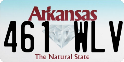 AR license plate 461WLV