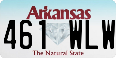 AR license plate 461WLW