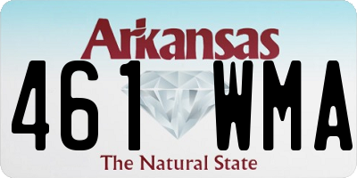 AR license plate 461WMA