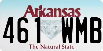 AR license plate 461WMB