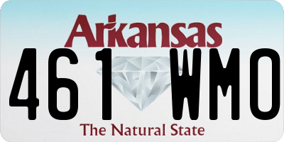 AR license plate 461WMO