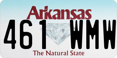 AR license plate 461WMW
