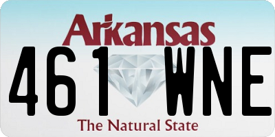 AR license plate 461WNE