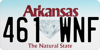AR license plate 461WNF