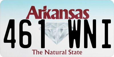AR license plate 461WNI