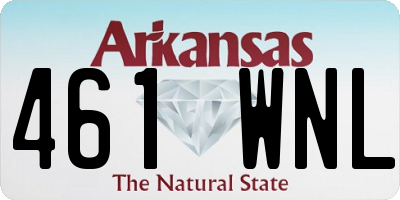 AR license plate 461WNL