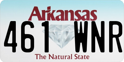 AR license plate 461WNR
