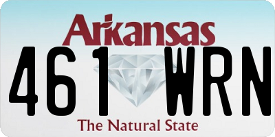 AR license plate 461WRN