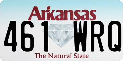AR license plate 461WRQ