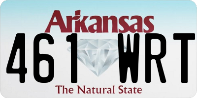AR license plate 461WRT
