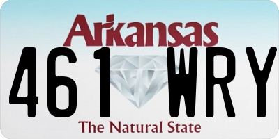 AR license plate 461WRY