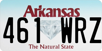 AR license plate 461WRZ