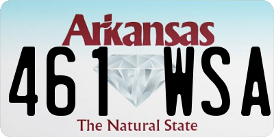 AR license plate 461WSA
