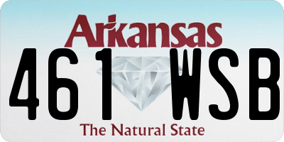 AR license plate 461WSB