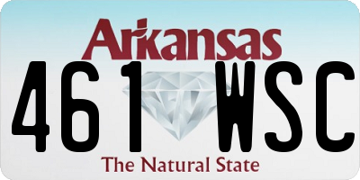 AR license plate 461WSC