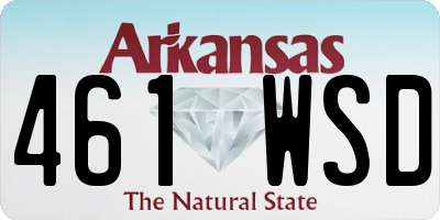 AR license plate 461WSD