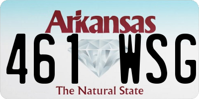 AR license plate 461WSG