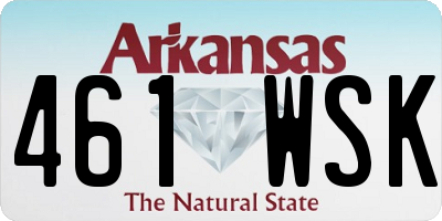 AR license plate 461WSK