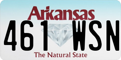 AR license plate 461WSN
