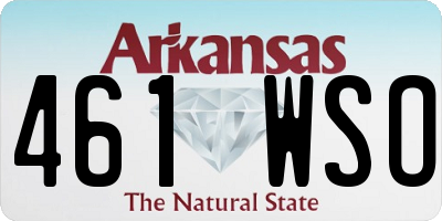 AR license plate 461WSO