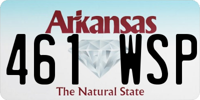 AR license plate 461WSP