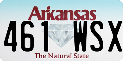 AR license plate 461WSX